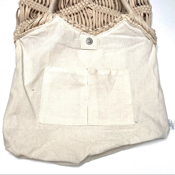 LONDON KAYE Woven Macrame Shoulder Tote Bag - Picture 12 of 16